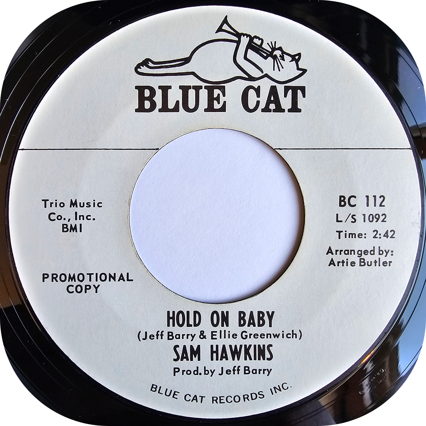Sam Hawkins - Hold On Baby - Blue Cat DEMO