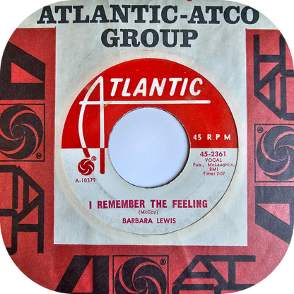 Barbara Lewis - I Remember The Feeling - Atlantic DEMO