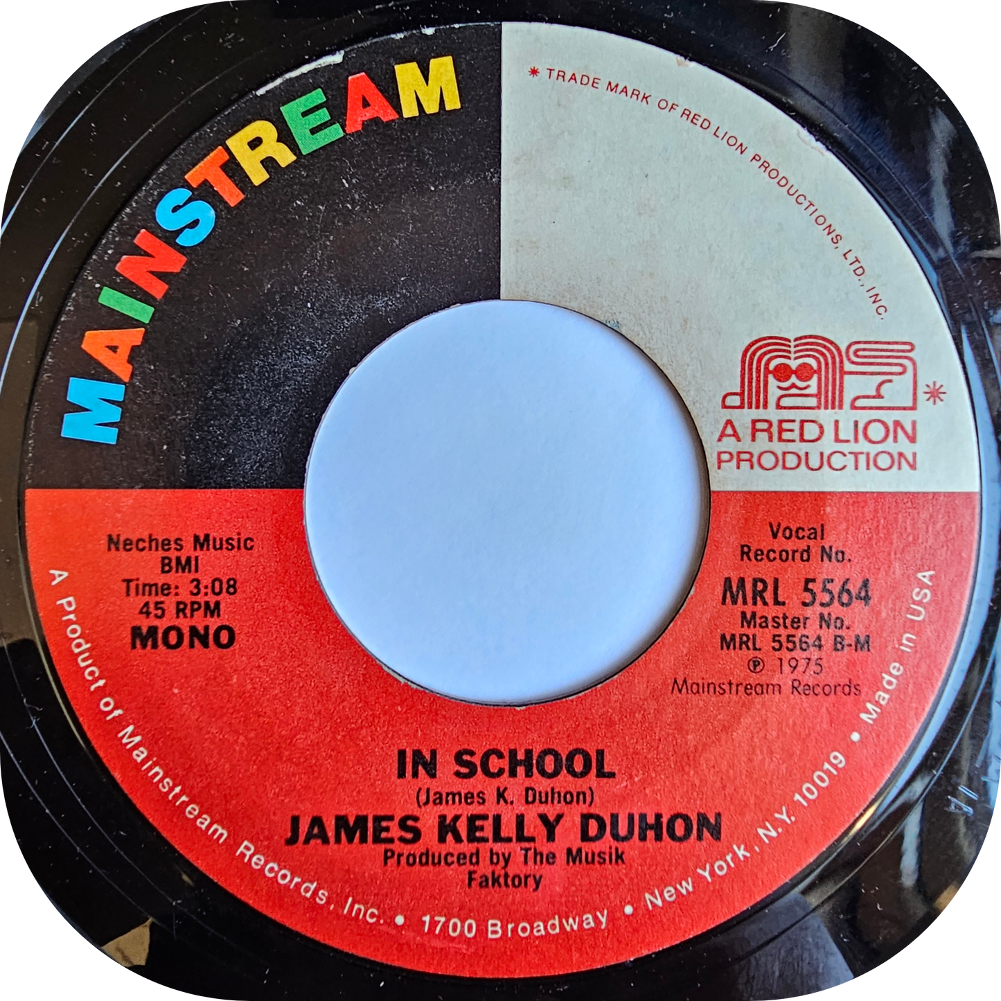 James Kelly Duhon - In School - Mainstream