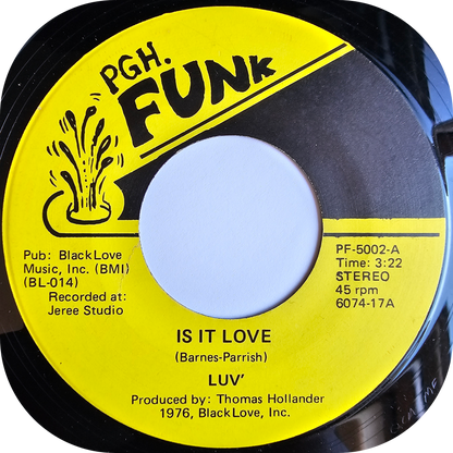 Luv - Is It Love - PGH Funk