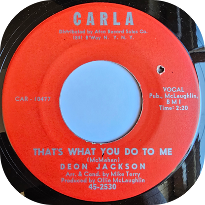 Deon Jackson - That's What You Do To Me - Carla