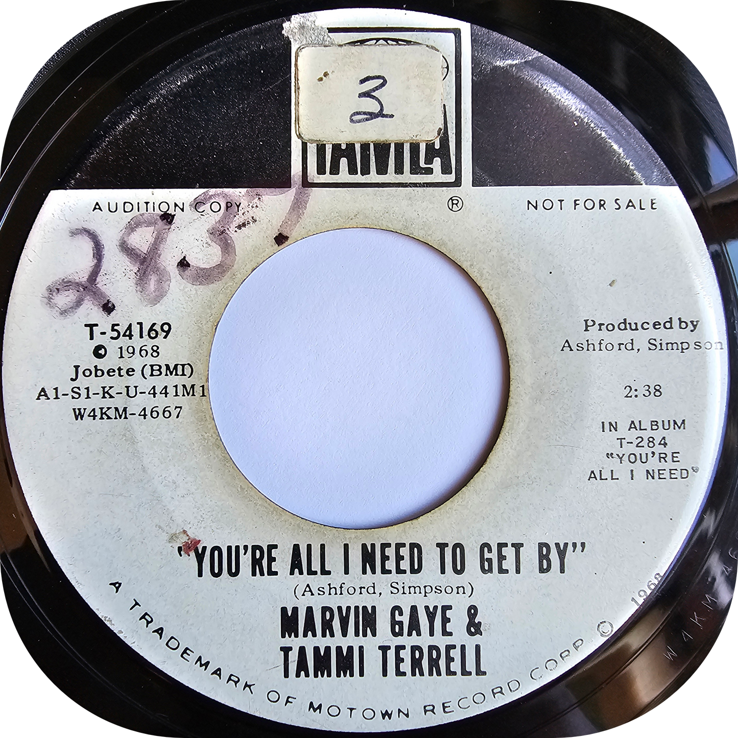 Marvin Gaye & Tammi Terrell - You're All I Need To Get By - Tamla DEMO