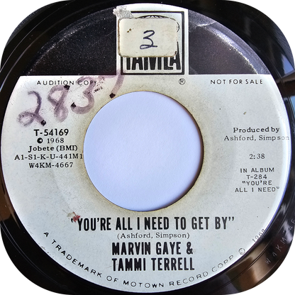 Marvin Gaye & Tammi Terrell - You're All I Need To Get By - Tamla DEMO
