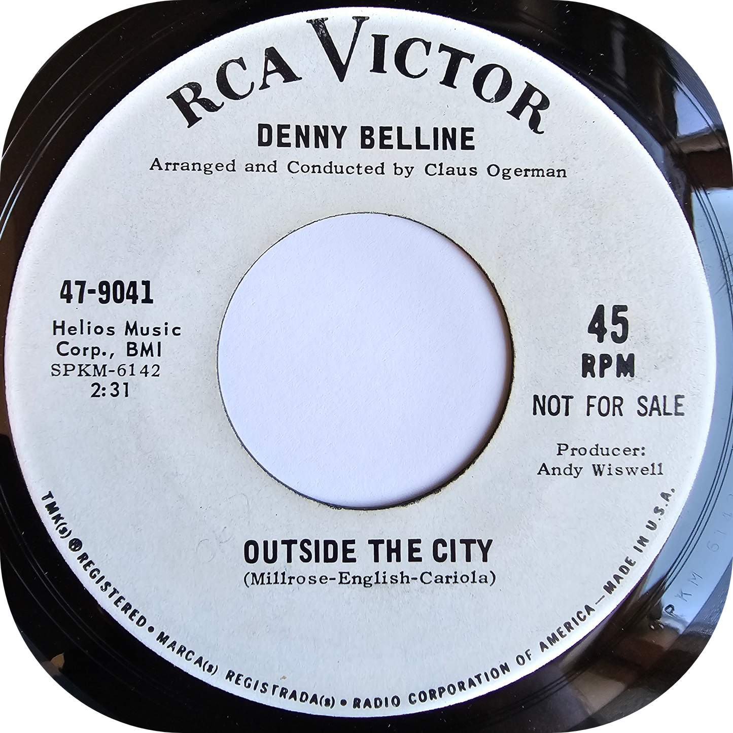 Denny Belline - Outside The City - RCA DEMO