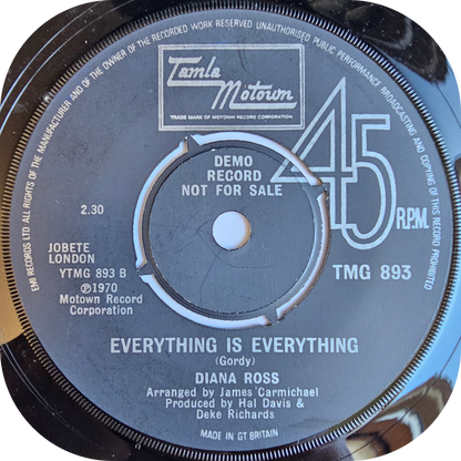 Diana Ross - Last Time I Saw Him - Tamla Motown DEMO