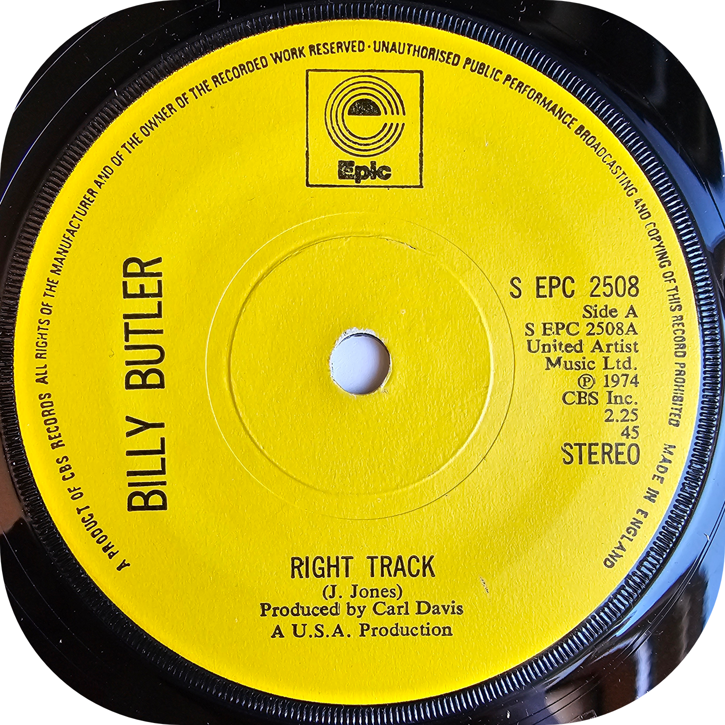 Billy Butler - The Right Track - Epic