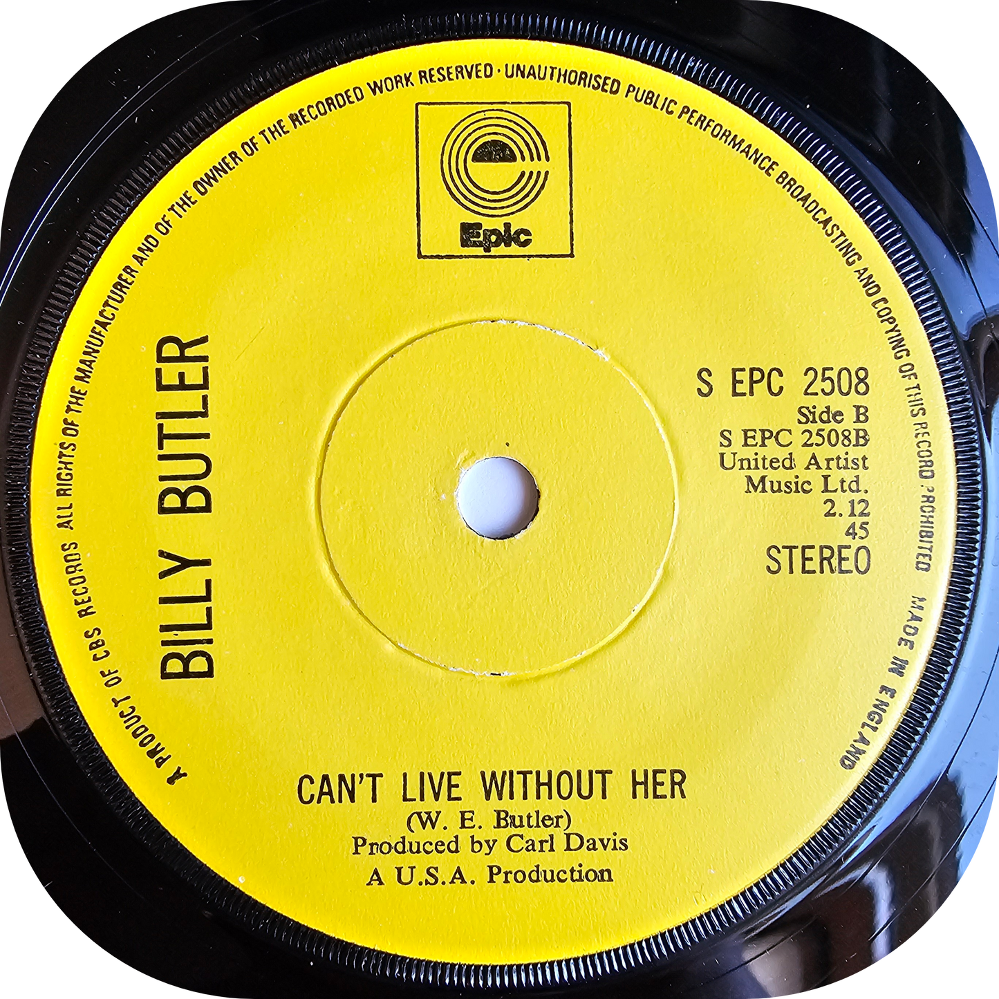 Billy Butler - The Right Track - Epic