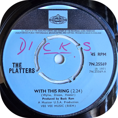 Platters, The - Washed Ashore - Pye International