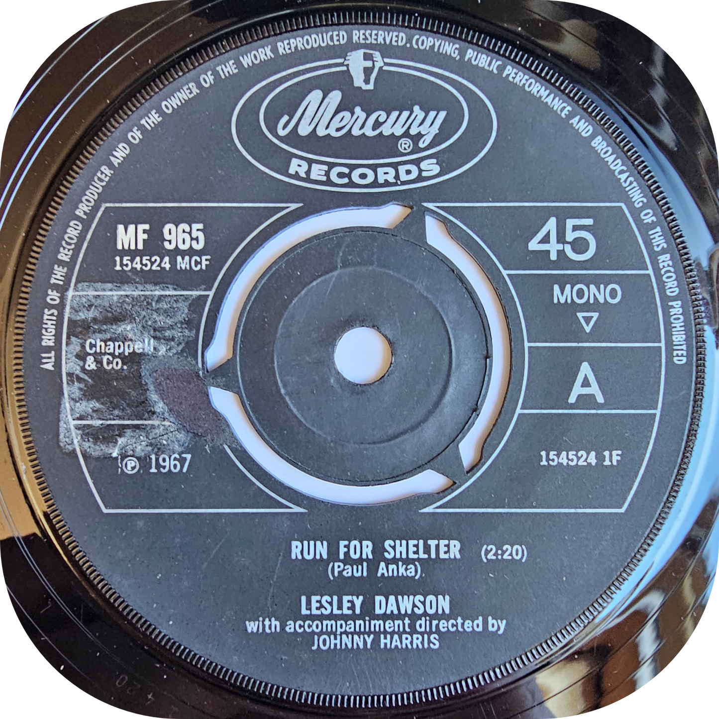 Lesley Dawson - Run For Shelter - Mercury