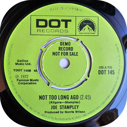 Joe Stampley - Not Too Long Ago - Dot DEMO