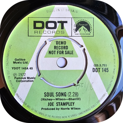 Joe Stampley - Not Too Long Ago - Dot DEMO