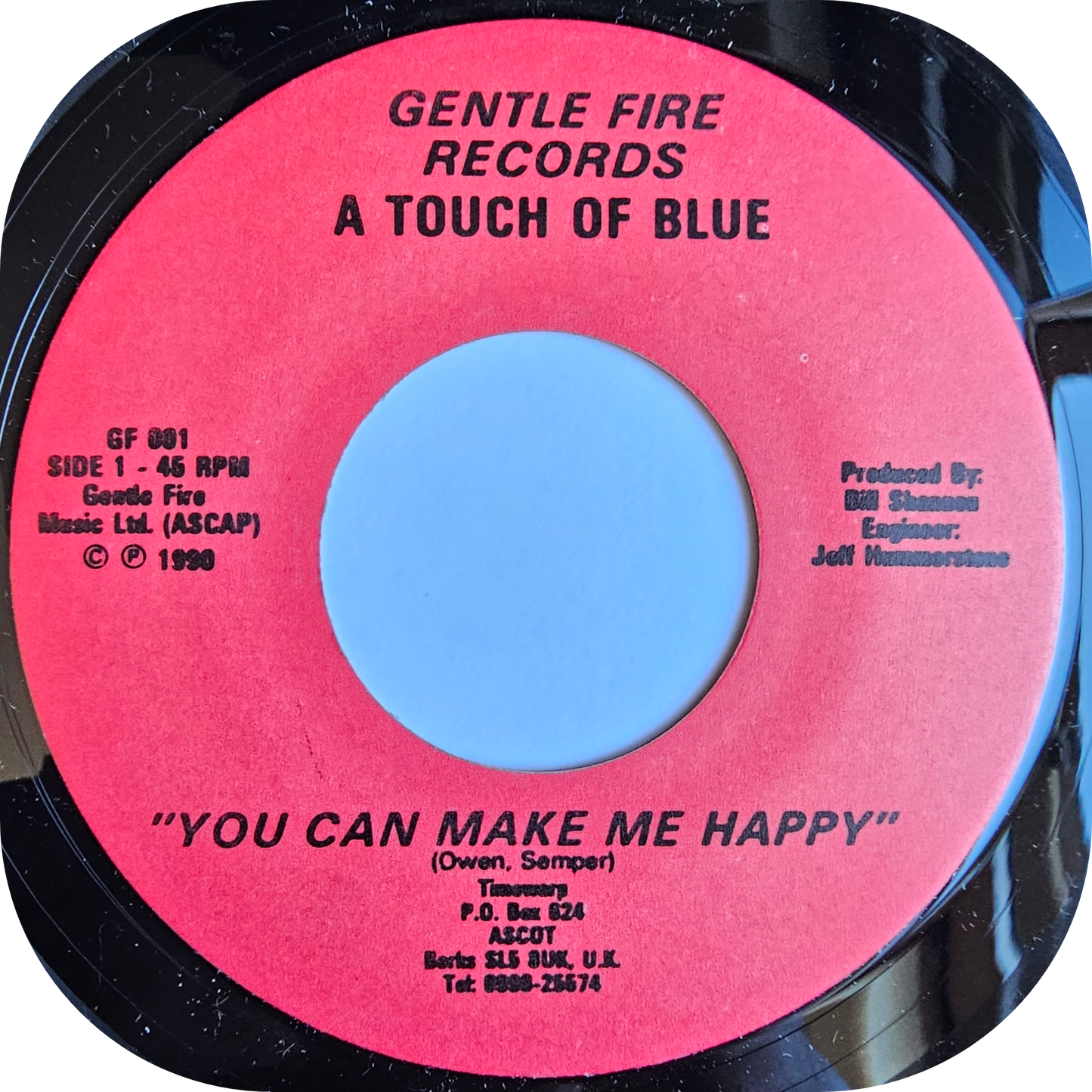 A Touch Of Blue - You Can Make Me Happy - Gentle Fire