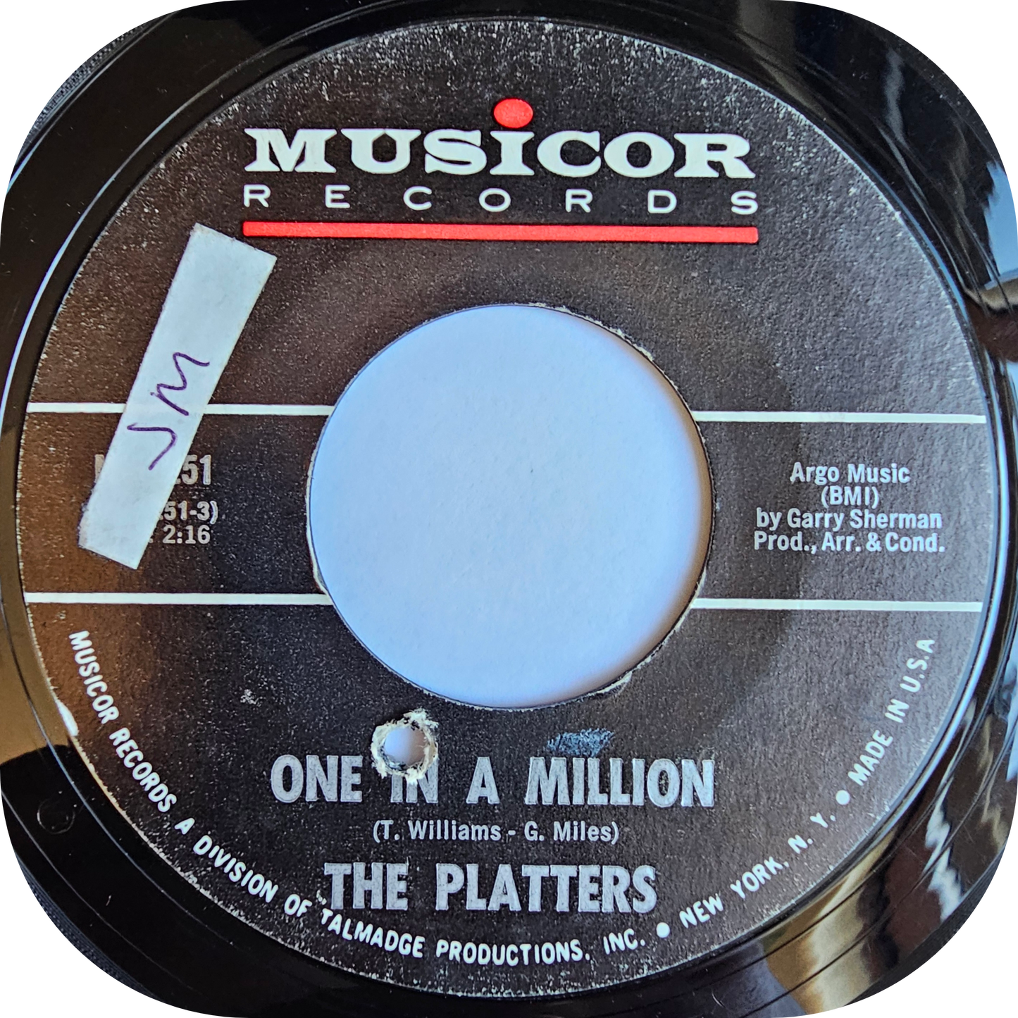 Platters, The - Washed Ashore - Musicor