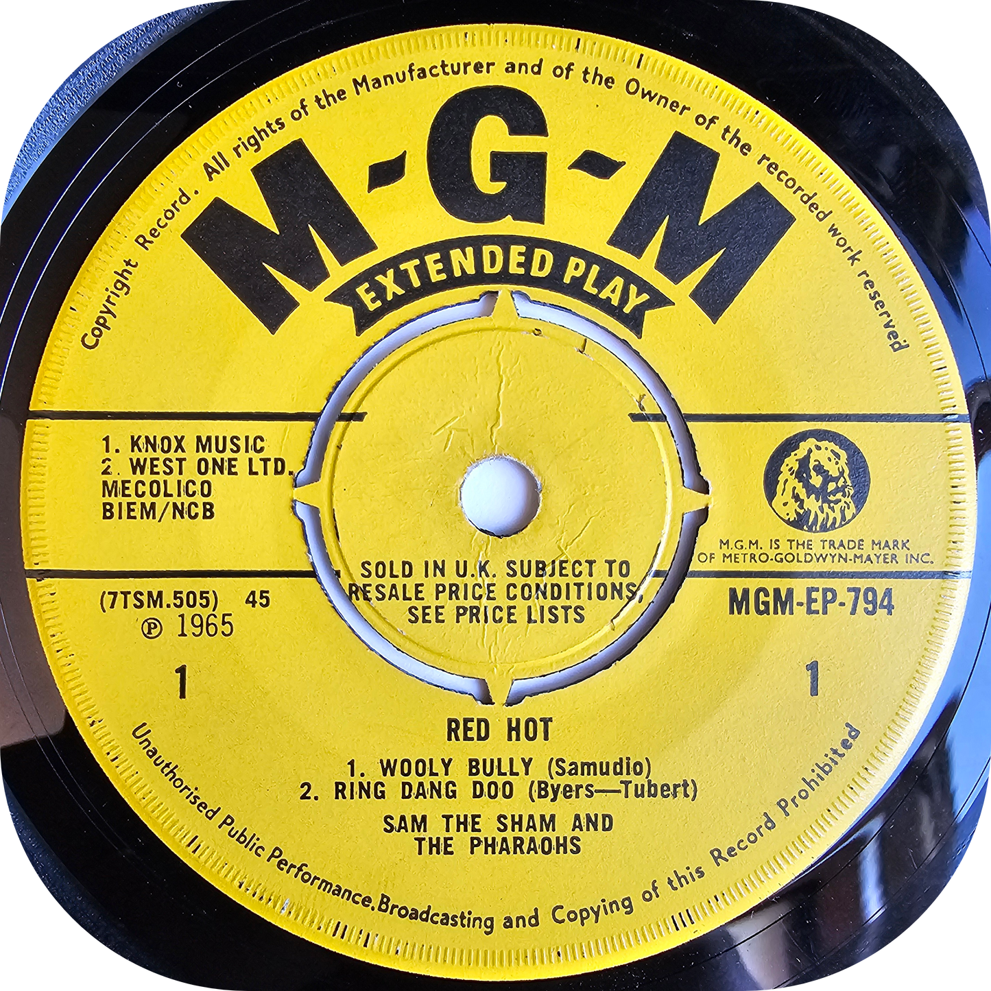 Sam The Sham - Wooly Bully E.P - MGM