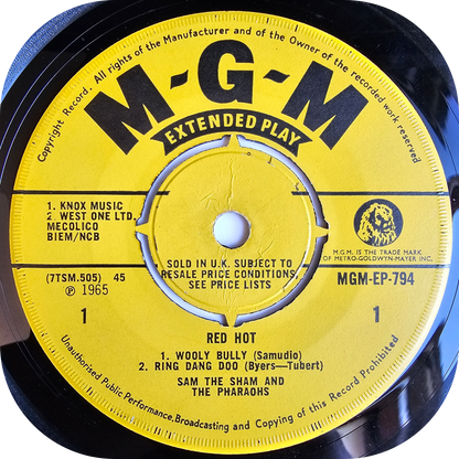 Sam The Sham - Wooly Bully E.P - MGM