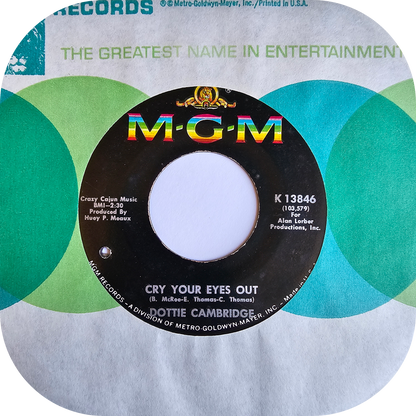 Dottie Cambridge - Cry Your Eyes Out - MGM