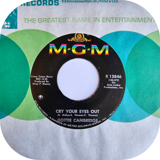 Dottie Cambridge - Cry Your Eyes Out - MGM