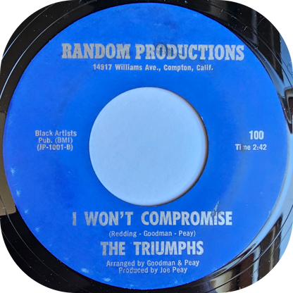 Triumphs, The - I Won't Compromise - Random Productions