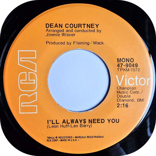 Dean Courtney - I'll Always Need You - RCA Victor
