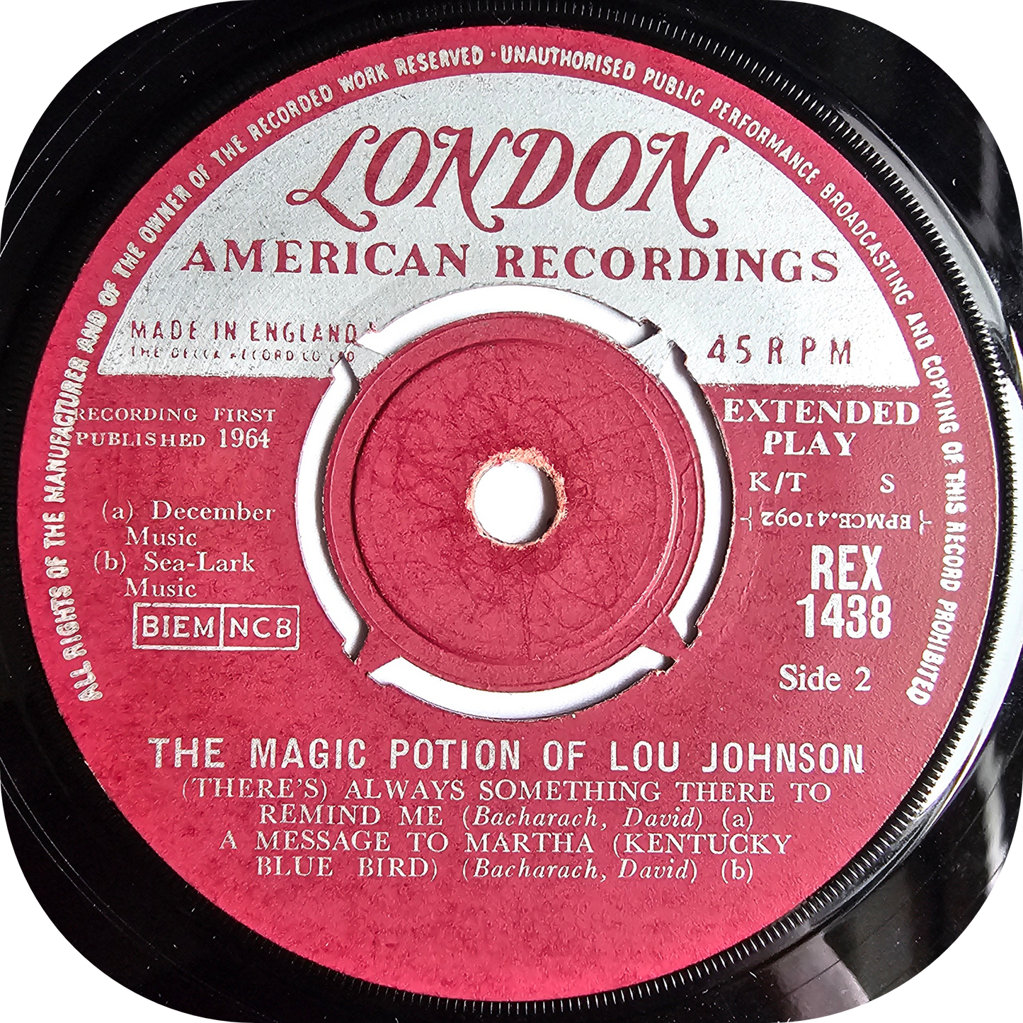 Lou Johnson - Magic Potion - London E.P