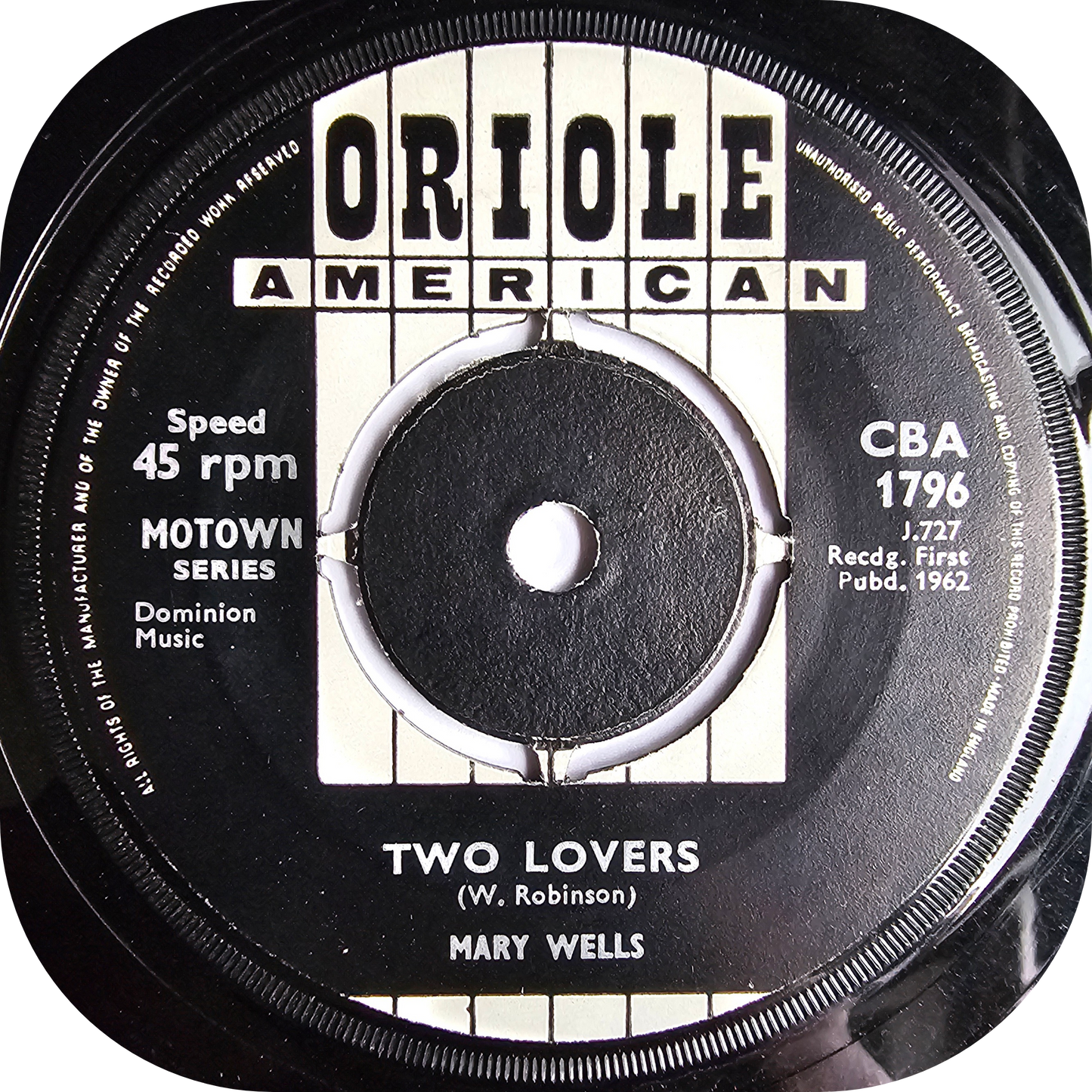 Mary Wells - Two Lovers - Oriole