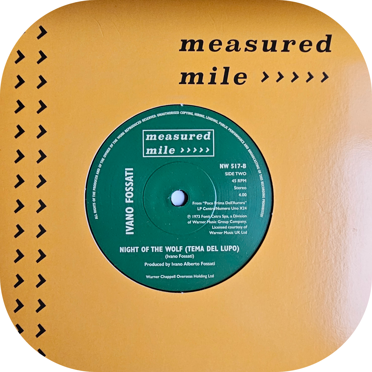 Ivano Fossati (Al Foster) - The Night Of The Wolf - Measured Mile