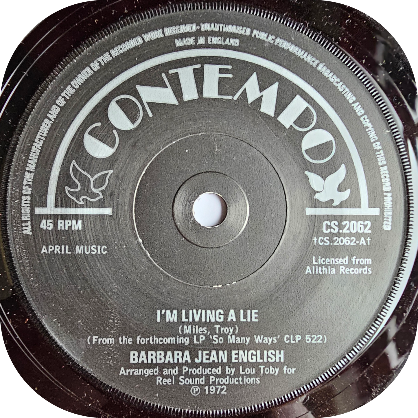 Barbara Jean English - I'm Living A Lie - Contempo