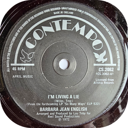 Barbara Jean English - I'm Living A Lie - Contempo