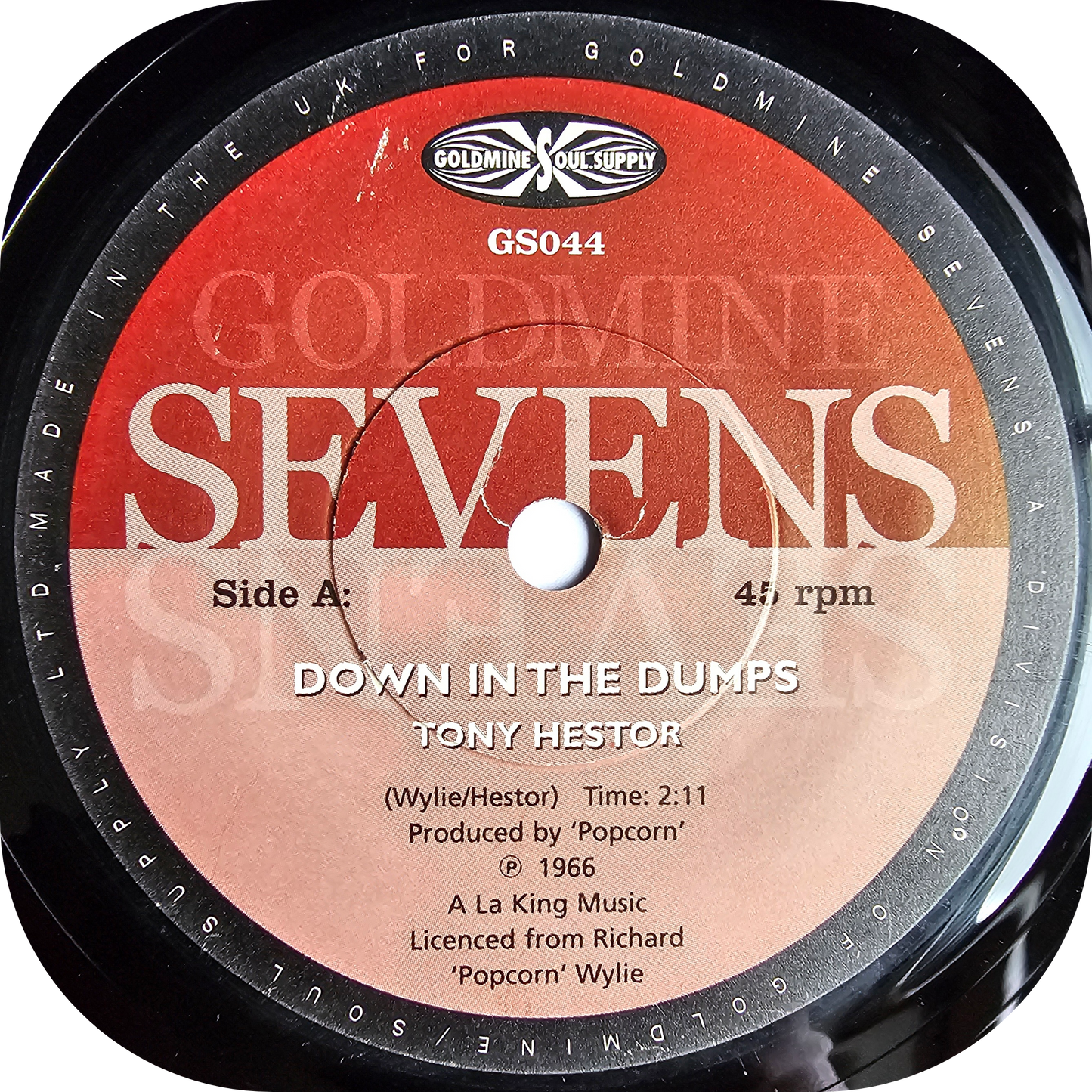 Tony Hestor - Down In The Dumps - Goldmine Sevens