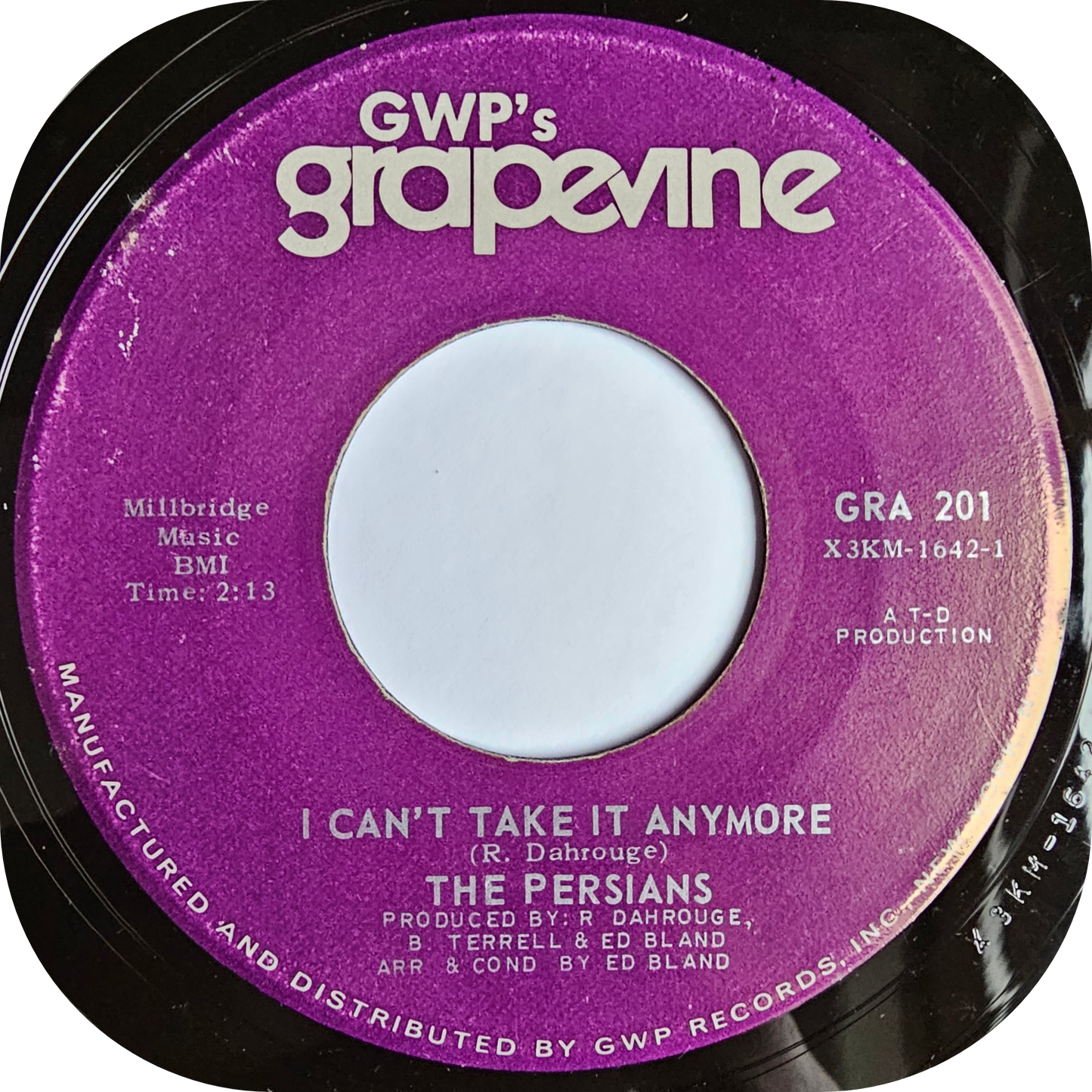Persians, The - I Can't Take It Anymore - Grapevine