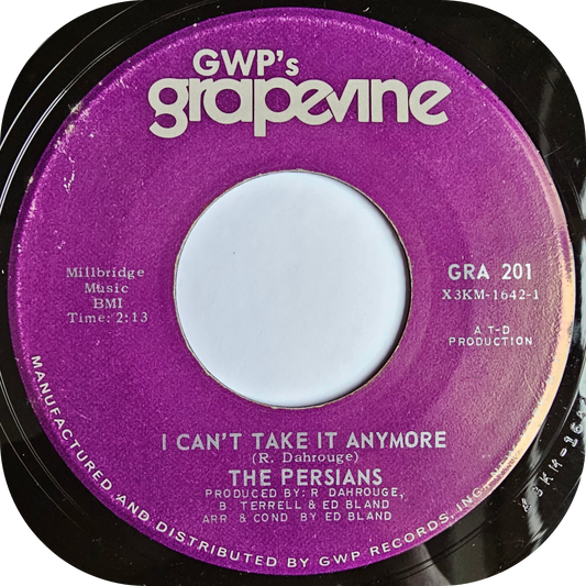 Persians, The - I Can't Take It Anymore - Grapevine