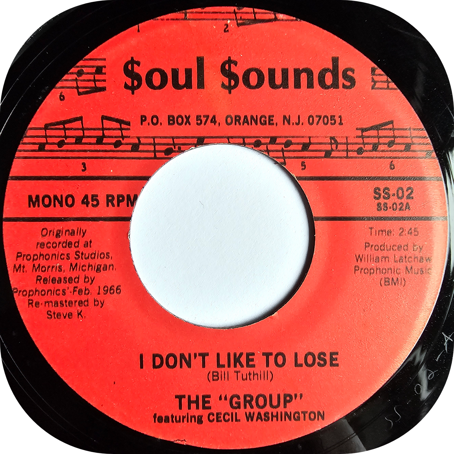 Cecil Washington (The Group) - I Don't Like To Lose - Soul Sounds