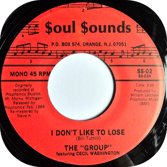 Cecil Washington (The Group) - I Don't Like To Lose - Soul Sounds