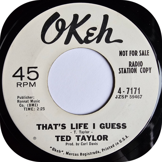 Ted Taylor - That's Life I Guess - Okeh DEMO