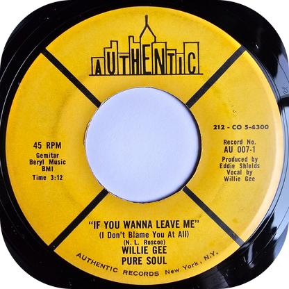 Willie Gee - You Left Me Standing - Authentic