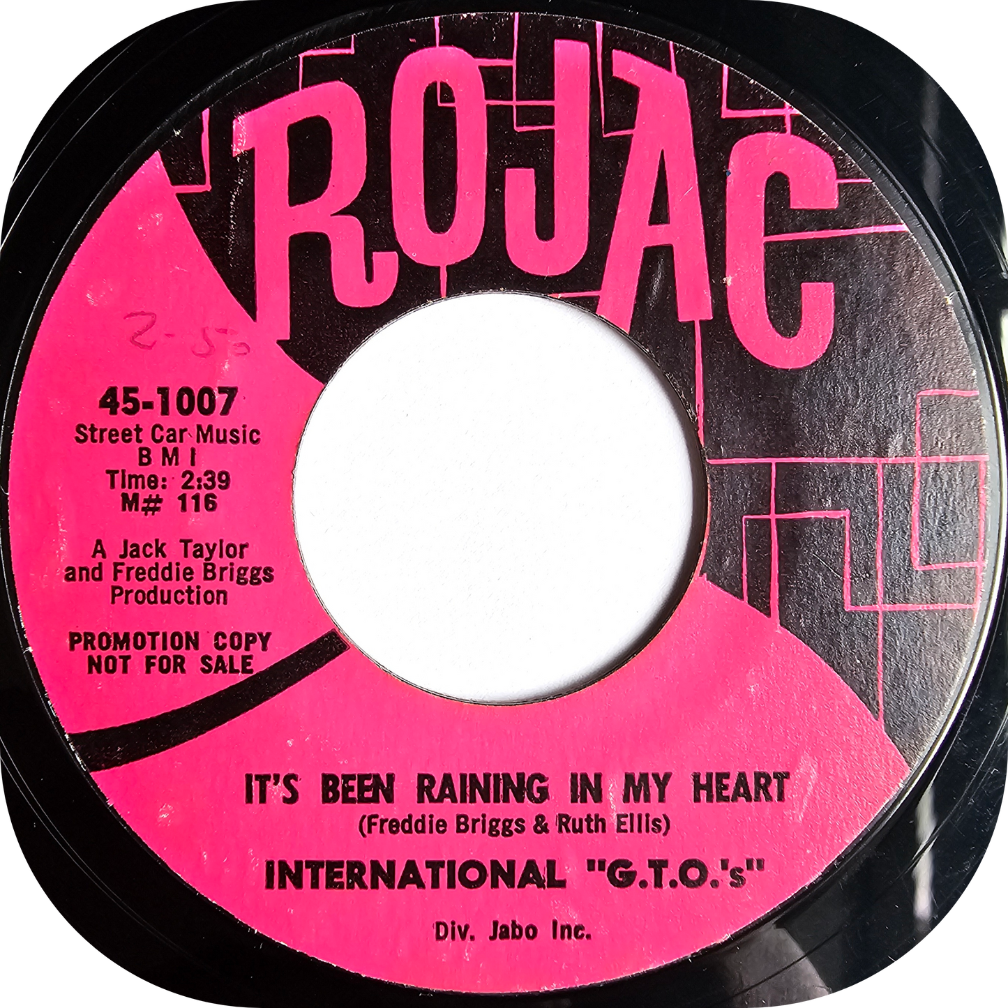 International G.T.O's - I Love My Baby - Rojac