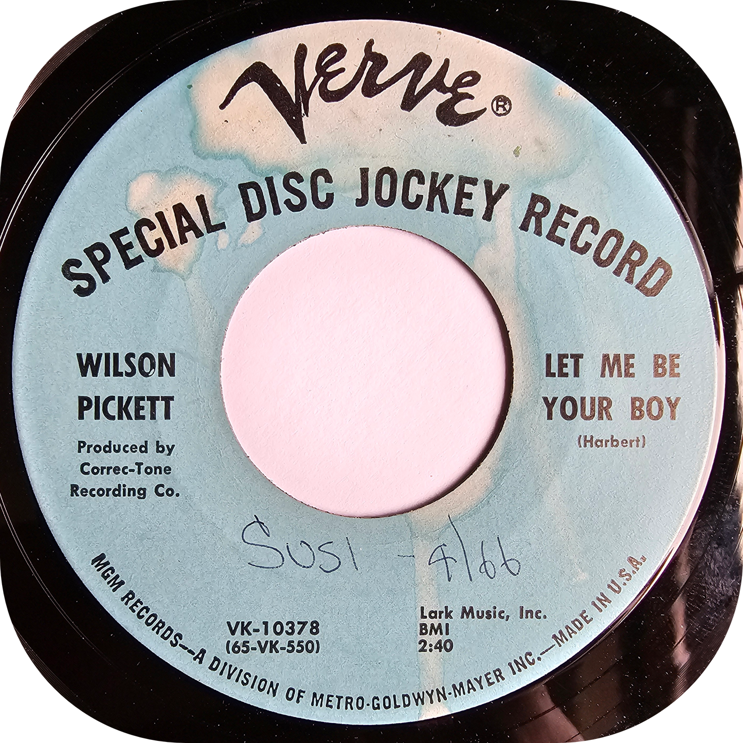 Wilson Pickett - Let Me Be Your Boy - Verve DEMO
