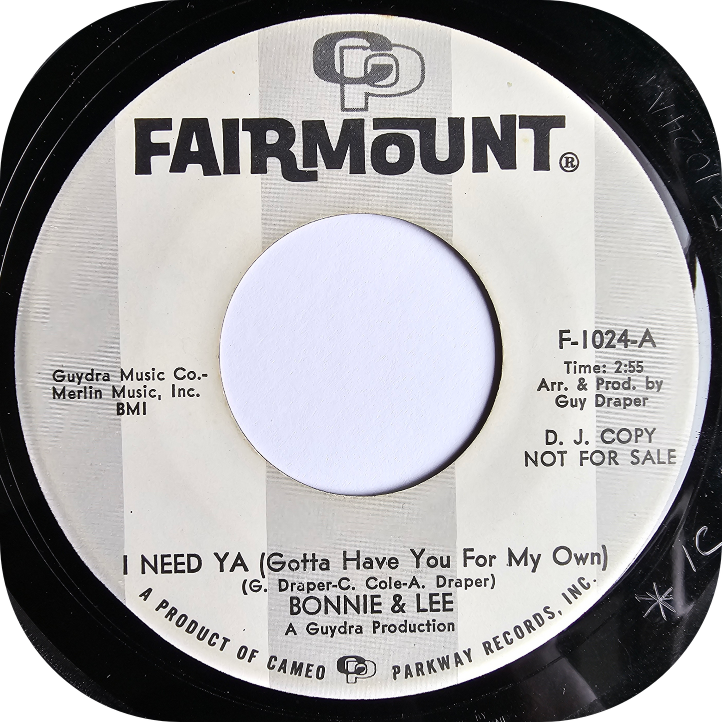 Bonnie & Lee - The Way I Feel About You - Fairmount DEMO