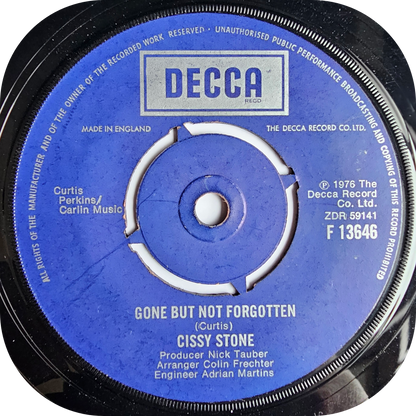 Cissy Stone - Gone But Not Forgotten - Decca