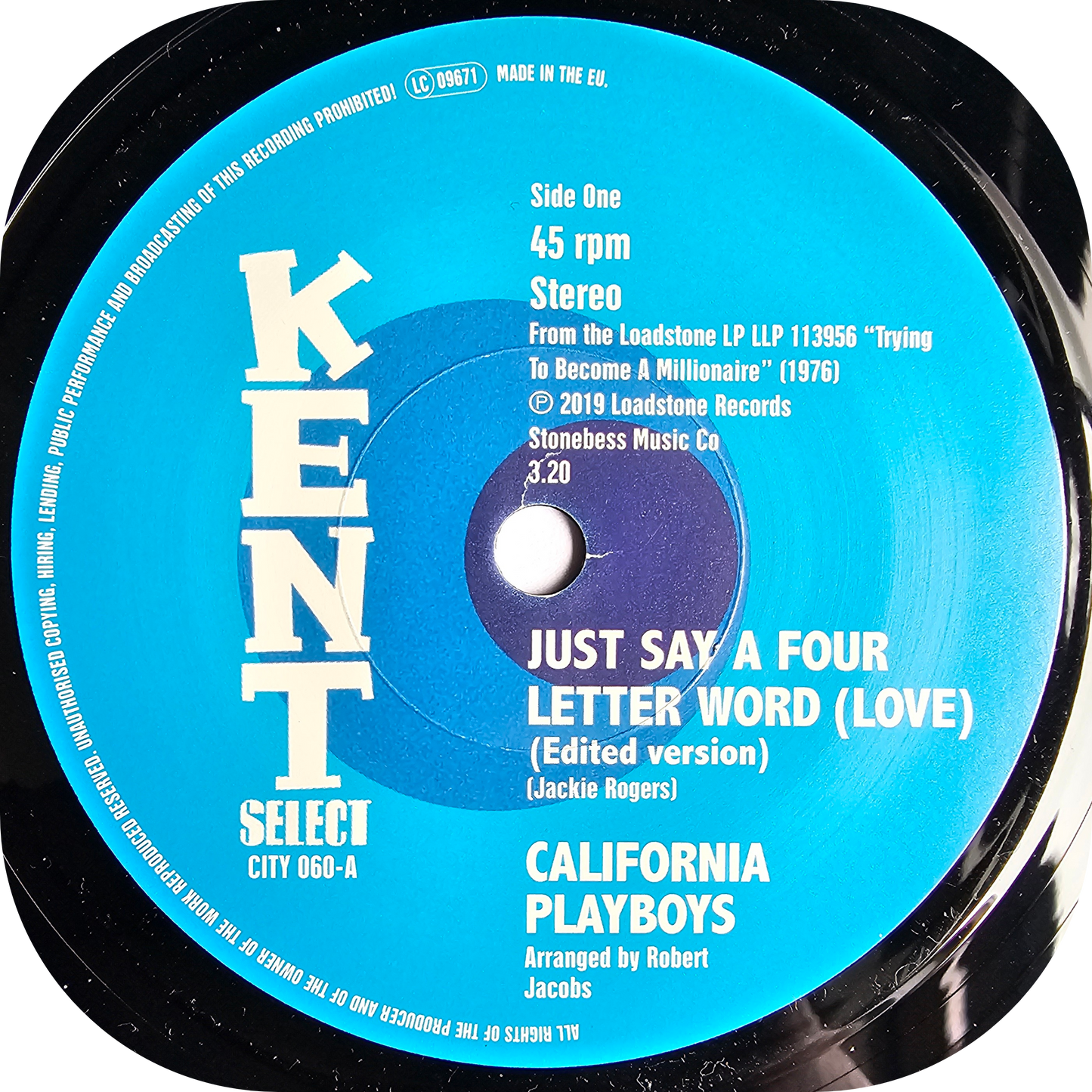 California Playboys - Just Say A Four Letter Word - Kent
