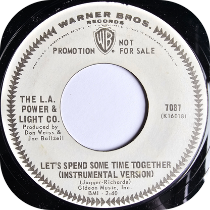 L.A Power & Light Co, The - Let's Spend Some Time Together - Warner Bros DEMO