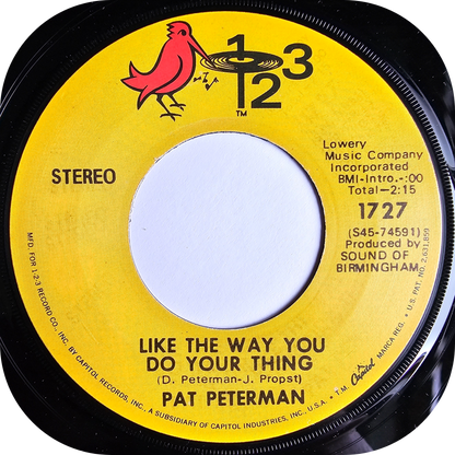 Pat Peterman - Like The Way You Do Your Thing - 123