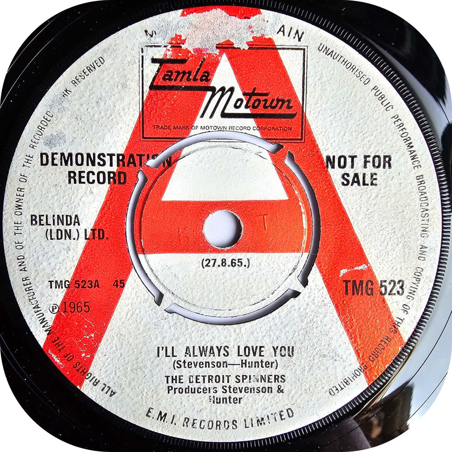 Detroit Spinners, The - I'll Always Love You - Tamla Motown DEMO