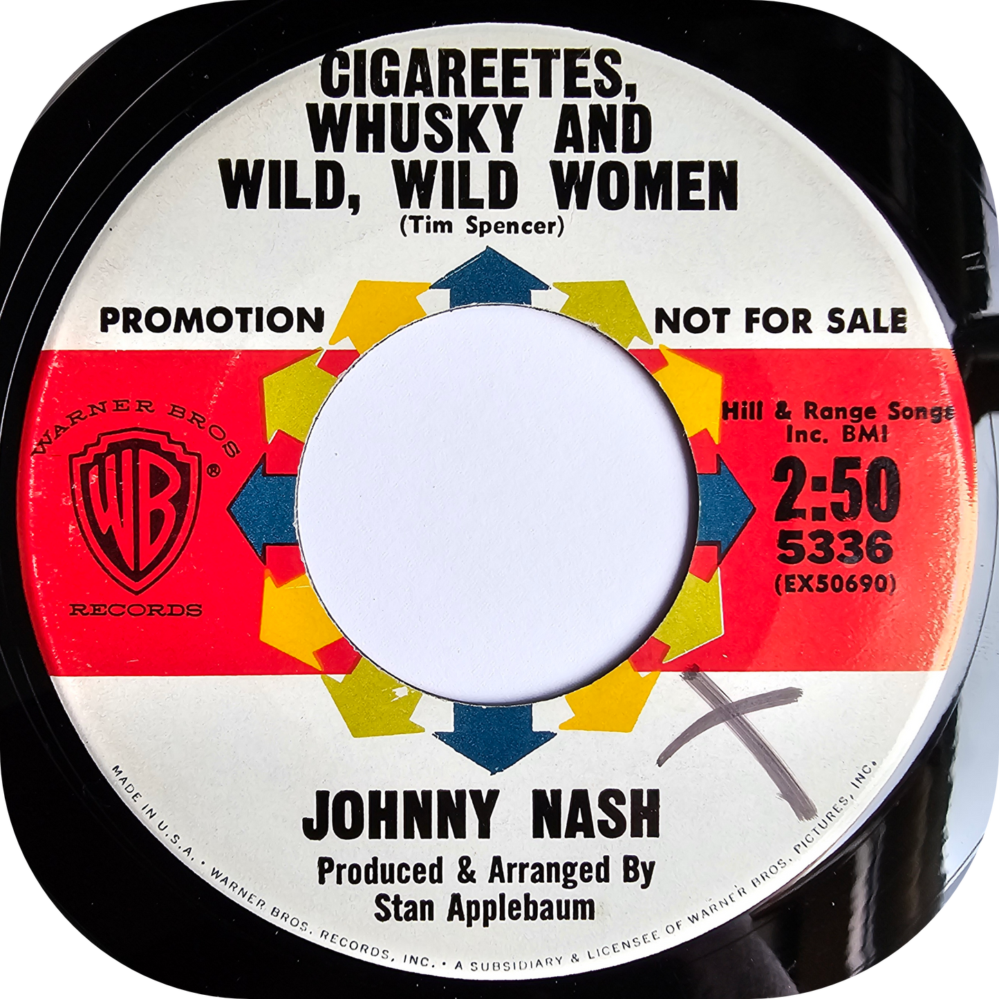 Johnny Nash - I'm Movin' On - Warner Bros DEMO