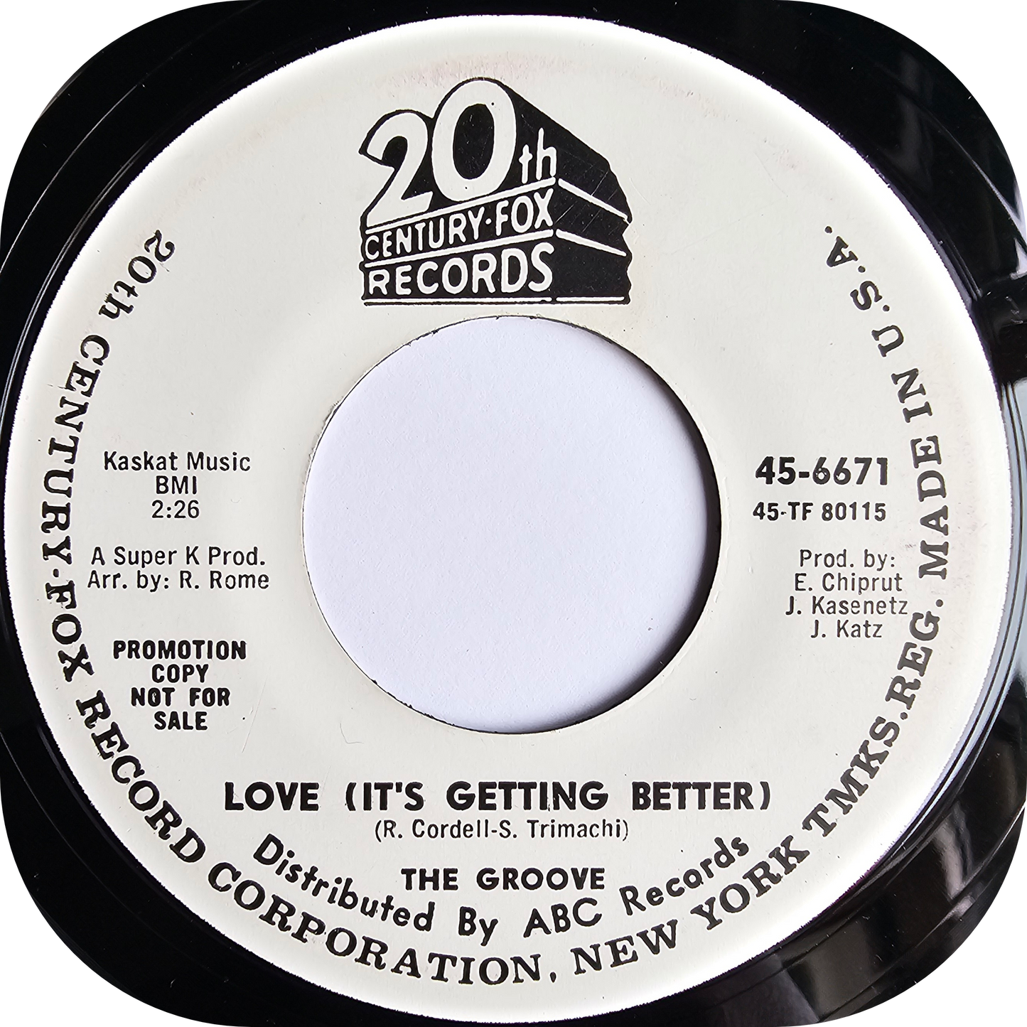 Groove, The - Love (It's Getting Better) - 20th Century DEMO