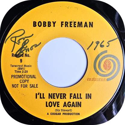 Bobby Freeman - I'll Never Fall In Love Again - Autumn DEMO
