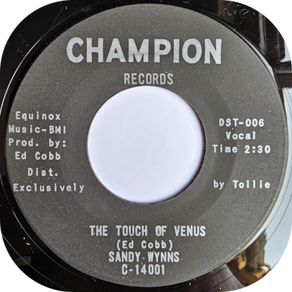 Sandy Wynns - The Touch Of Venus - Champion
