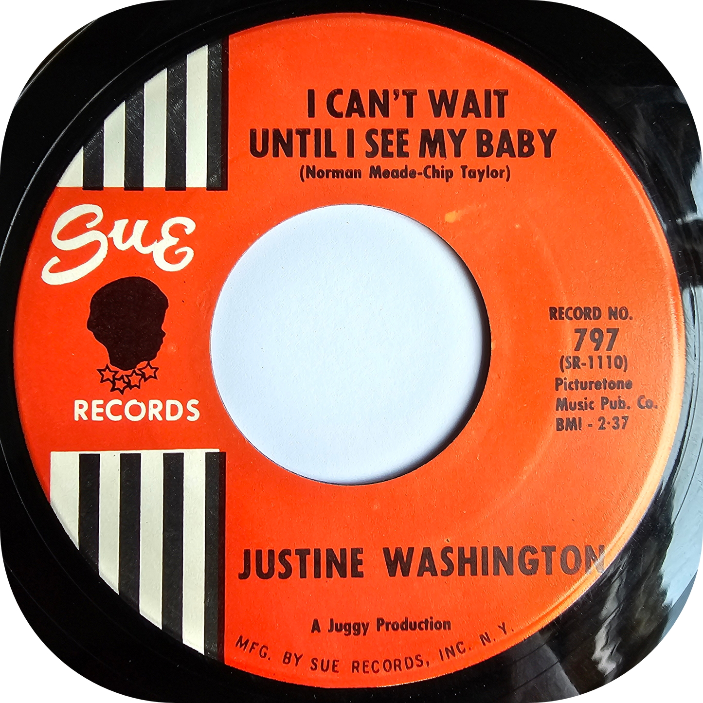 Justine Washington - I Can't Wait Until I See My Baby('s Face) - Sue