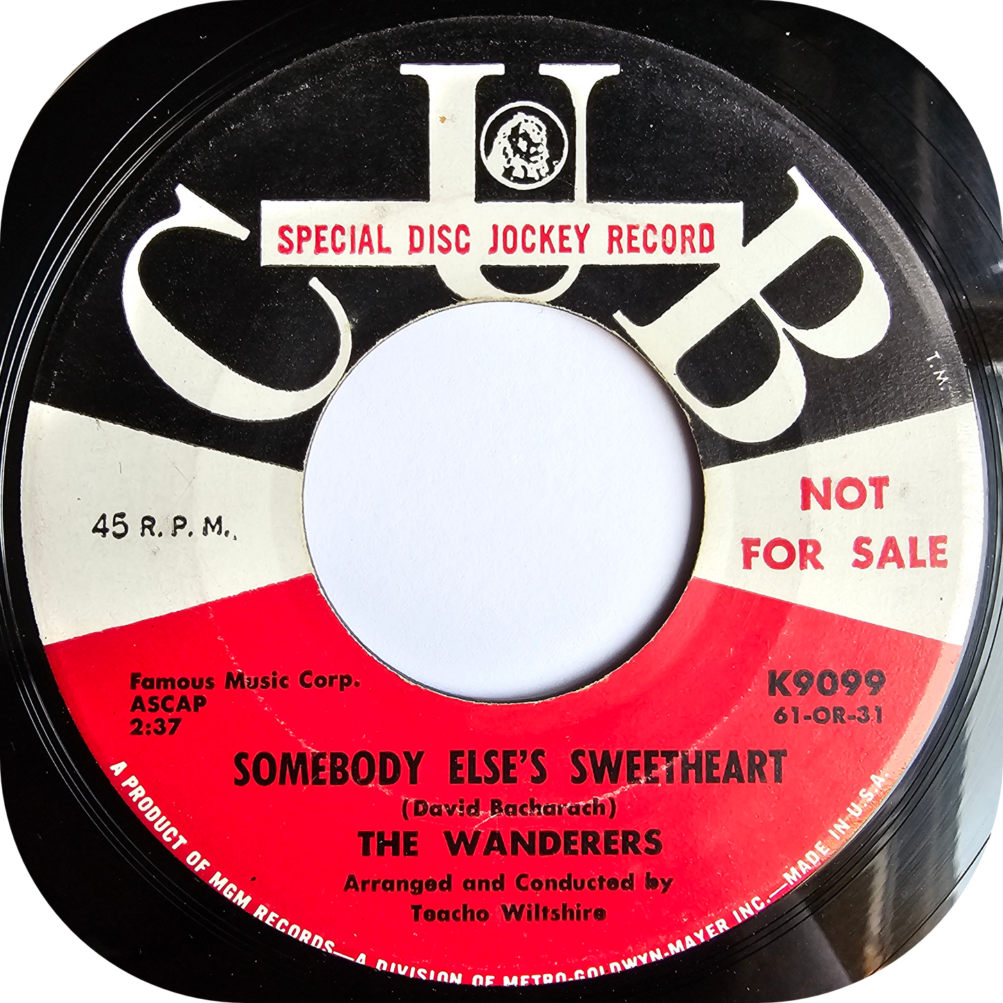 Wanderers, The - Somebody Else's Sweetheart - Cub DEMO