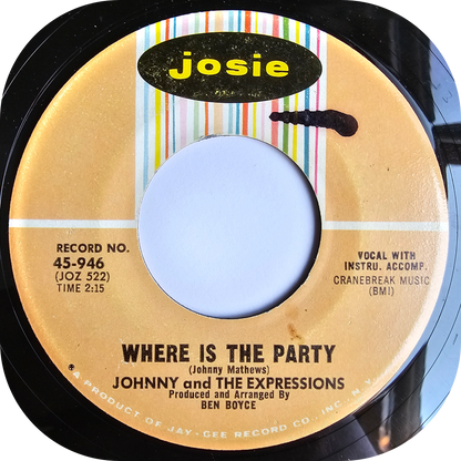 Johnny And The Expression - Where Is The Party - Josie